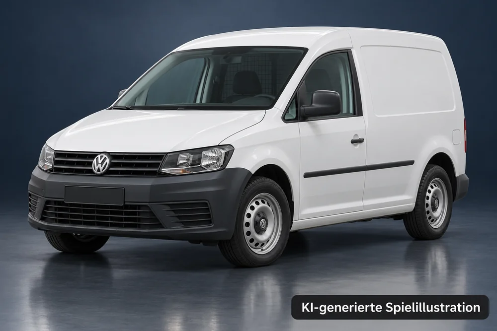 AI-generated game illustration: VW Caddy