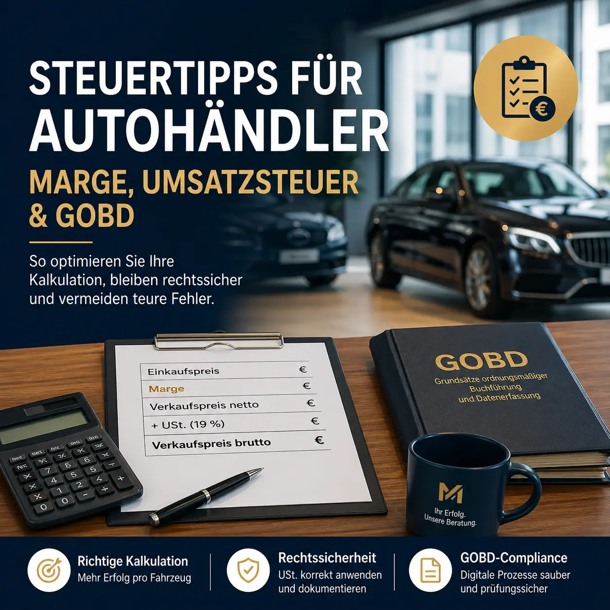 Steuertipps für den Autohandel: 8 Hebel für mehr Marge und weniger Prüfungsrisiko