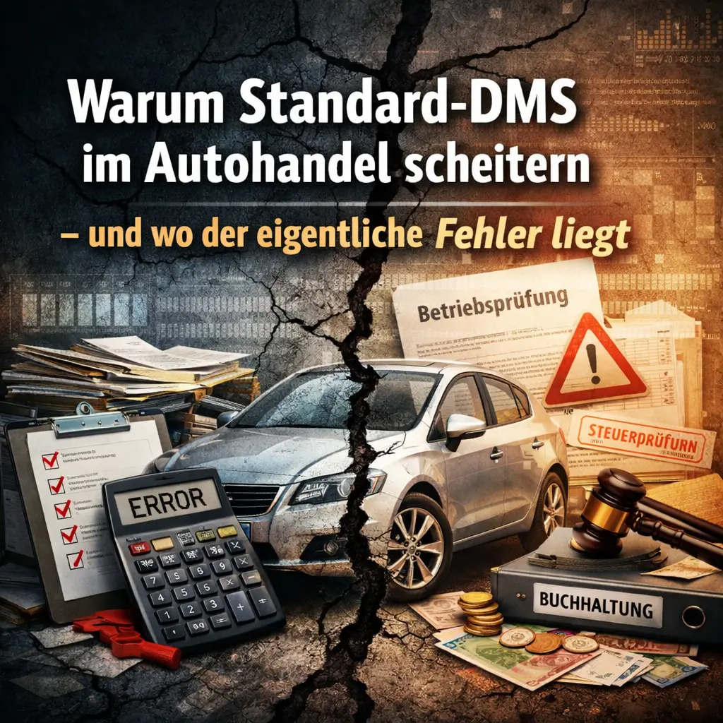 Warum Standard-DMS im Autohandel scheitern – und wo der eigentliche Fehler liegt
