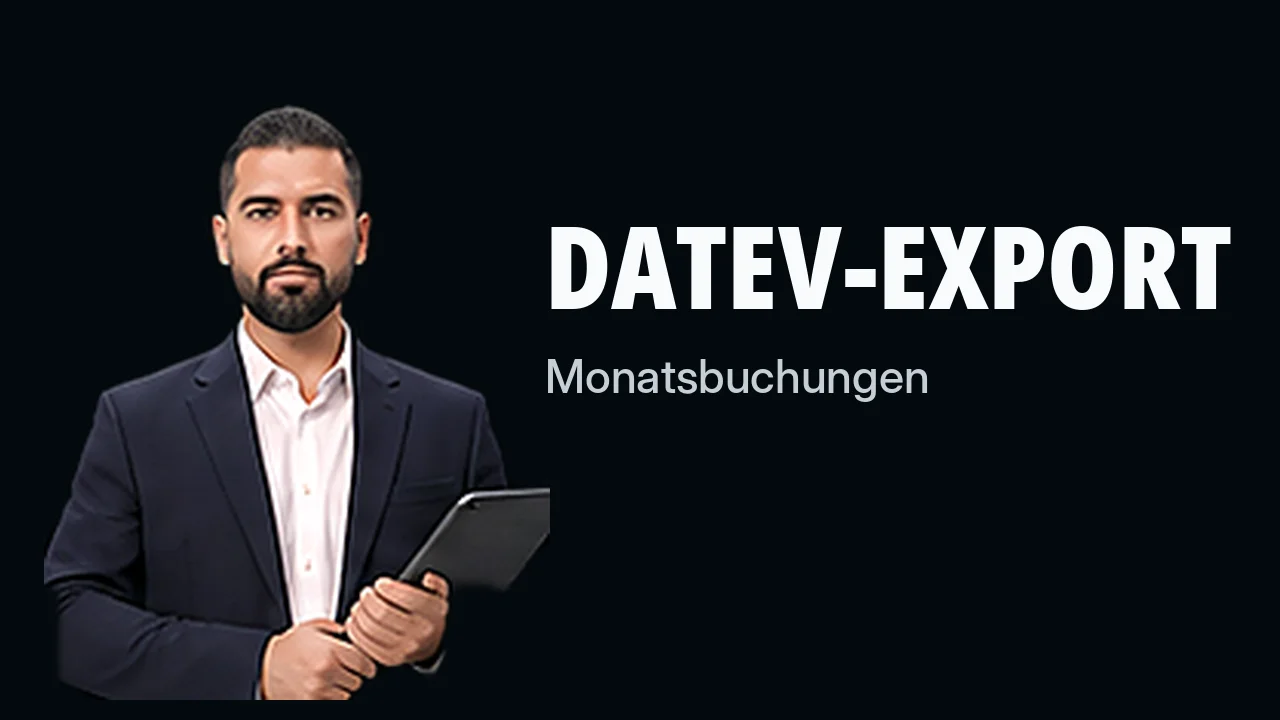 Vorschau DATEV-Export im Video ansehen – Minute 19:34 im Autaxo-Demo-Video